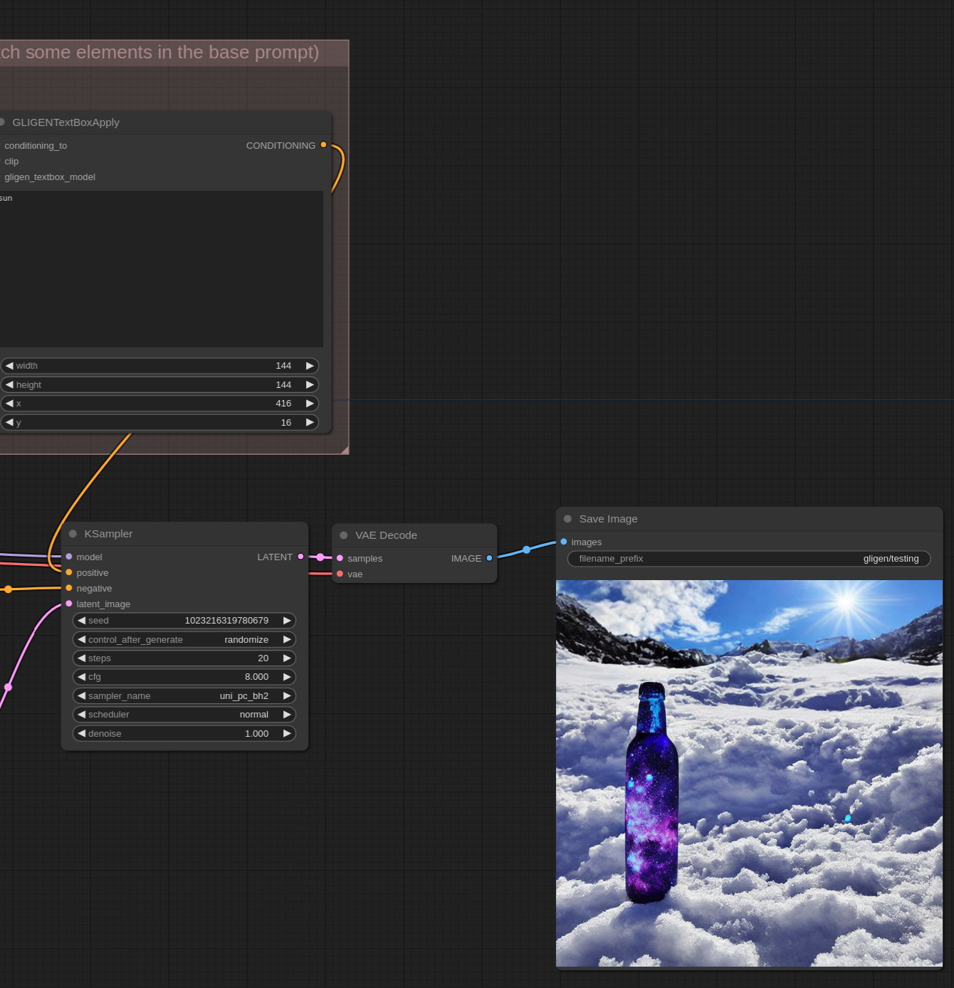 CompyUI: Adjusting Object Position and Size with the GLIGEN Model